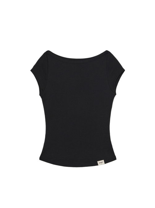 G CLASSIC BOAT NECK TEE (BLACK)