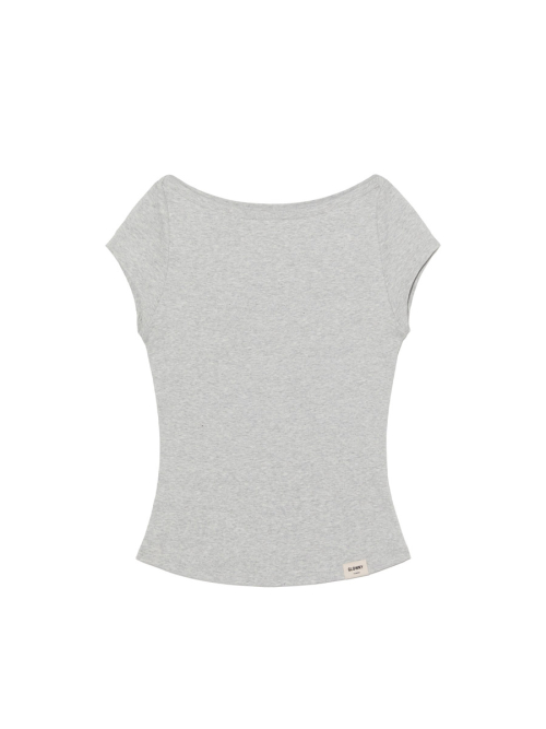 G CLASSIC BOAT NECK TEE (MELANGE GRAY)