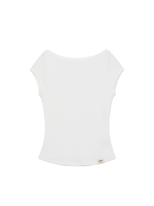 G CLASSIC BOAT NECK TEE (WHITE)