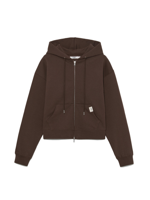 G STANDARD ZIP-UP HOODIE (BROWN)