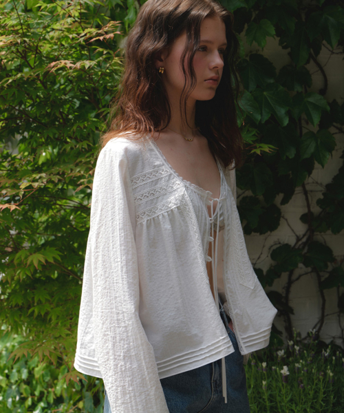 Кружевной кардиган с защипами Mosha Cardigan