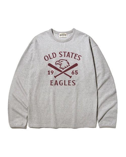 Лонгслив Old States Eagles 1965 винтаж меланж полуоверсайз