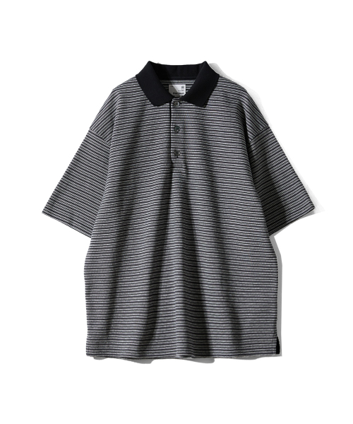 Sumerset Short Pique Stripe Pullover рубашка Charcoal