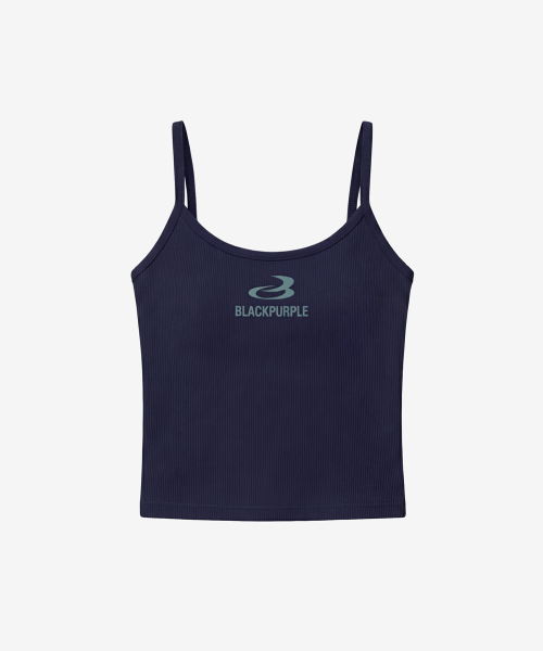 Рубчатая майка с открытой спиной Backless Rib Navy