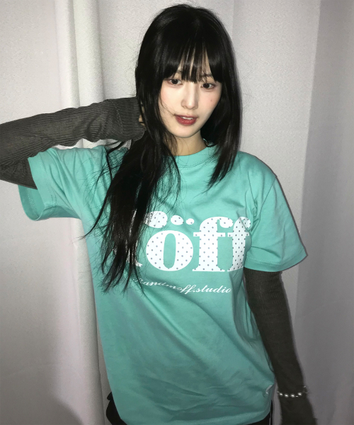 RÖFF TYPE PLAY DOT T-SHIRT MINT(White)