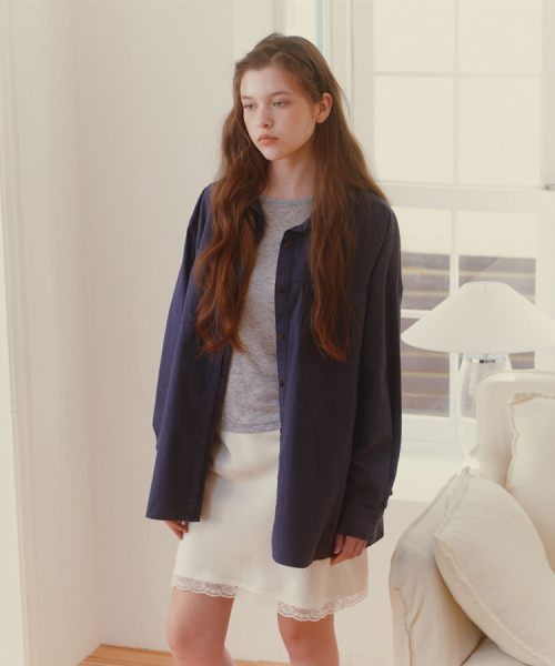 Ines Layer рубашка_Navy