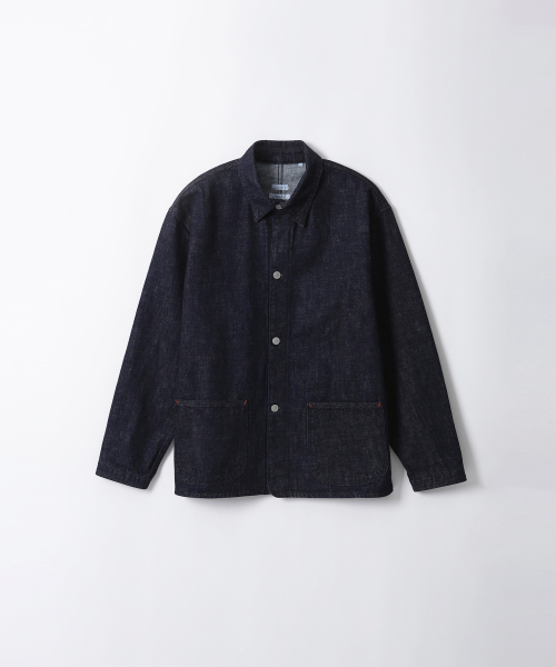 Рабочая куртка из селвидж-денима (Indigo washed)