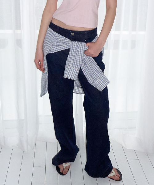 BOOTSCUT DENIM PANTS INDIGO
