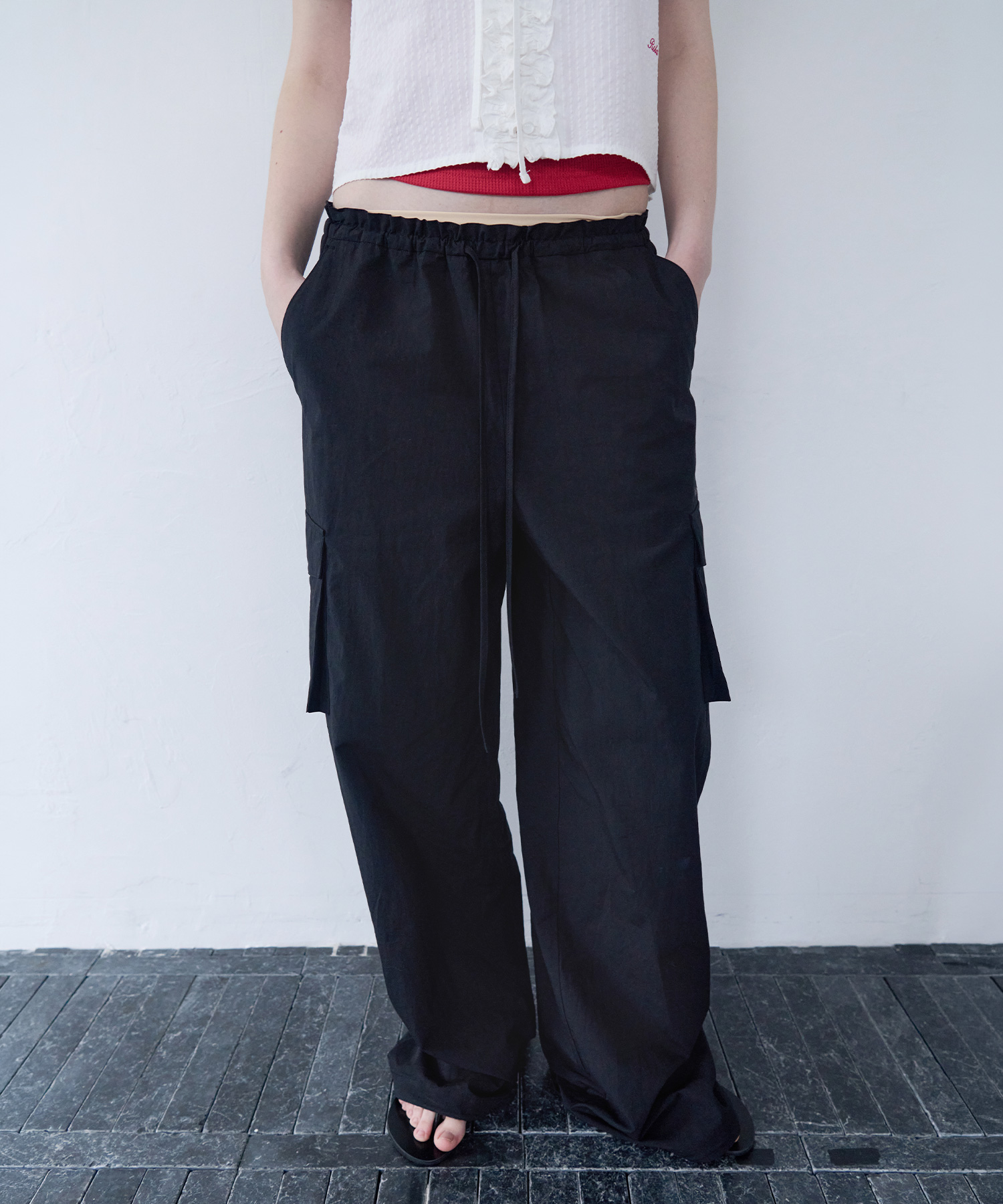 PARACHUTE CARGO PANTS BLACK