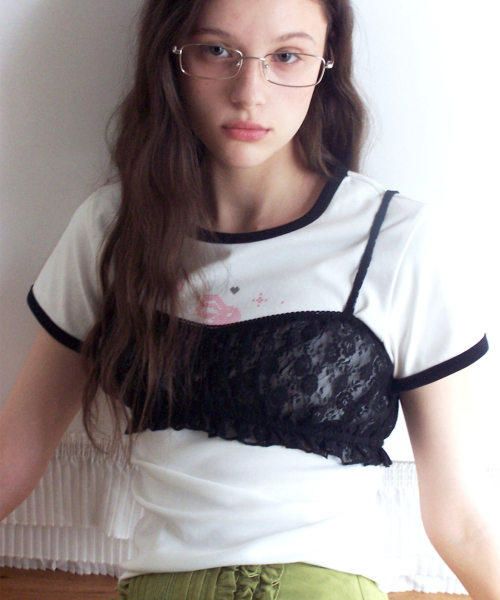 LACE BUSTIER BLACK