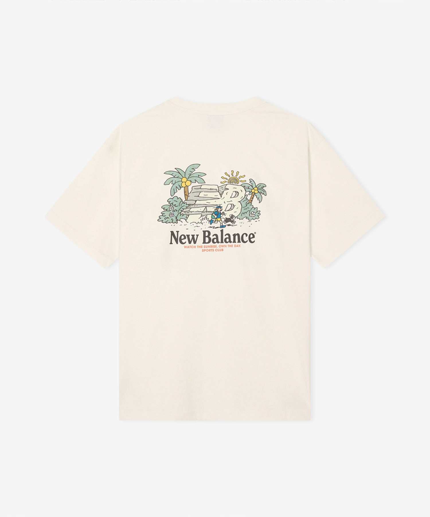 NBNEG21523 / UNI NB Friends Sunrise футболка (LIGHT BEIGE)