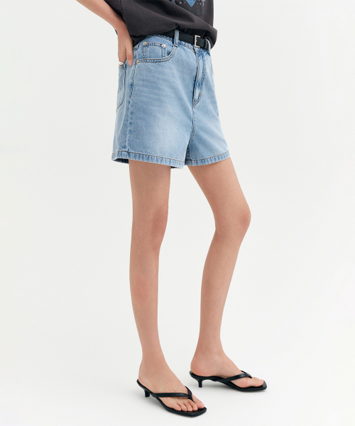 Летние джинсовые шорты NADIA_LIGHT BLUE / NADIA SUMMER DENIM SHORTS_LIGHT BLUE