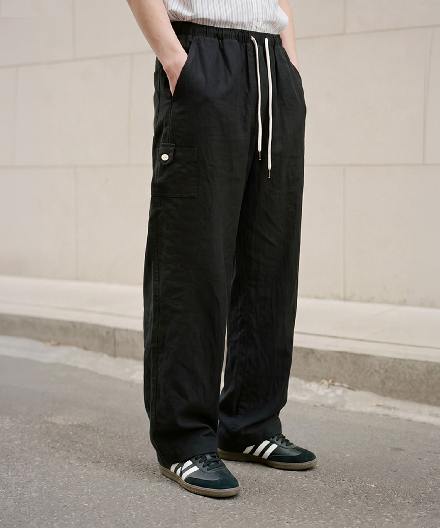 Day Light Banding Pants Black JILP7859