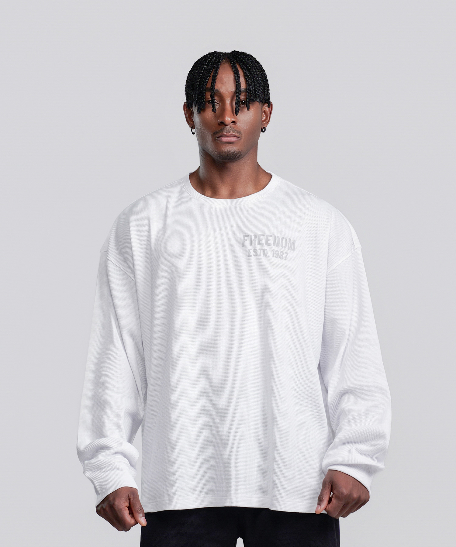 1987 Waffle Long Sleeve (White)