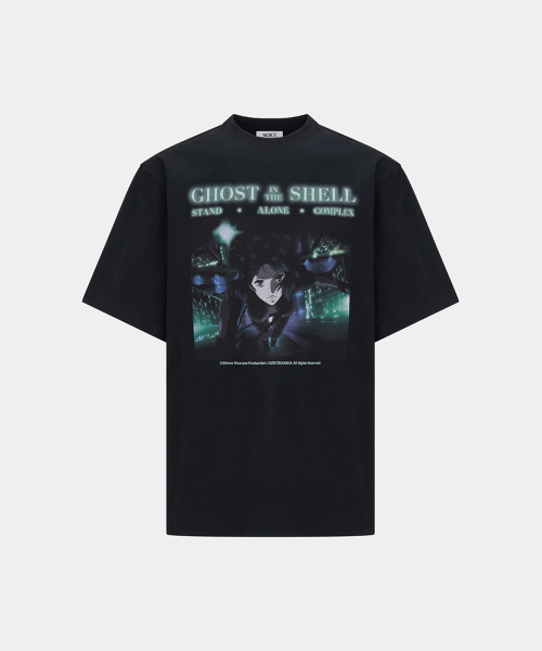 NOICE X GHOST IN THE SHELL S.A.C. T-SHIRT - BLACK