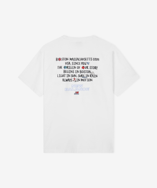 Футболка NBNEG31663 / UNI Sunny Rainy Lettering (WHITE)