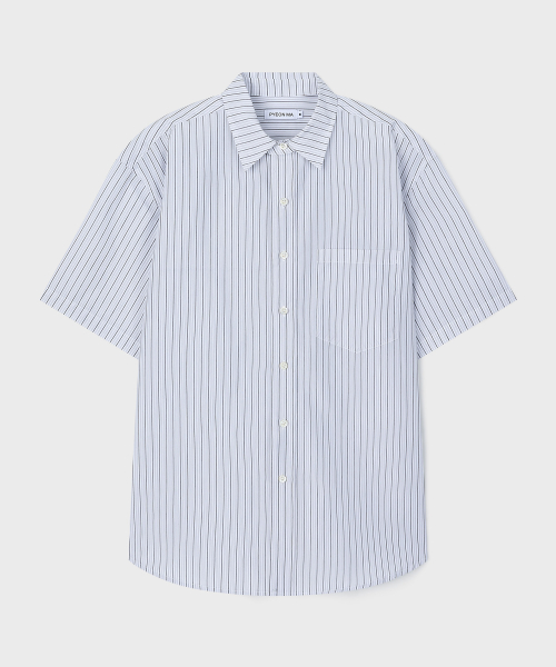 Balance Stripe Half Shirt
