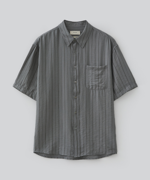 Рубашка с коротким рукавом Sona Stripe (Charcoal)