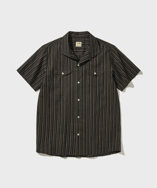 1950 STRIPE SHIRT [Black]