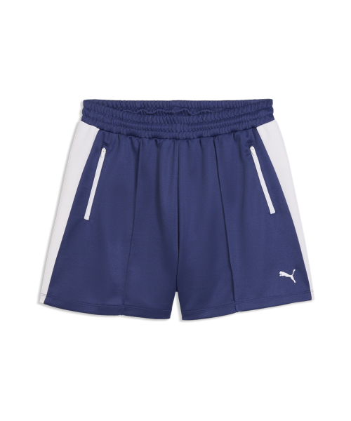 T7 RELAXED PINTUCK SHORTS-BLUE JEWEL/634620-49