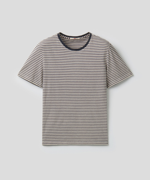 SUNSTRIPE TEE (NAVY)