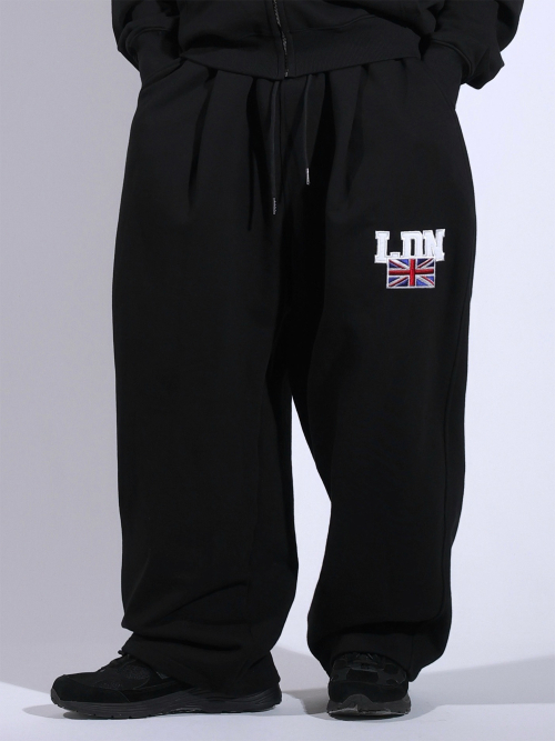 Широкие спортивные штаны London (Black)