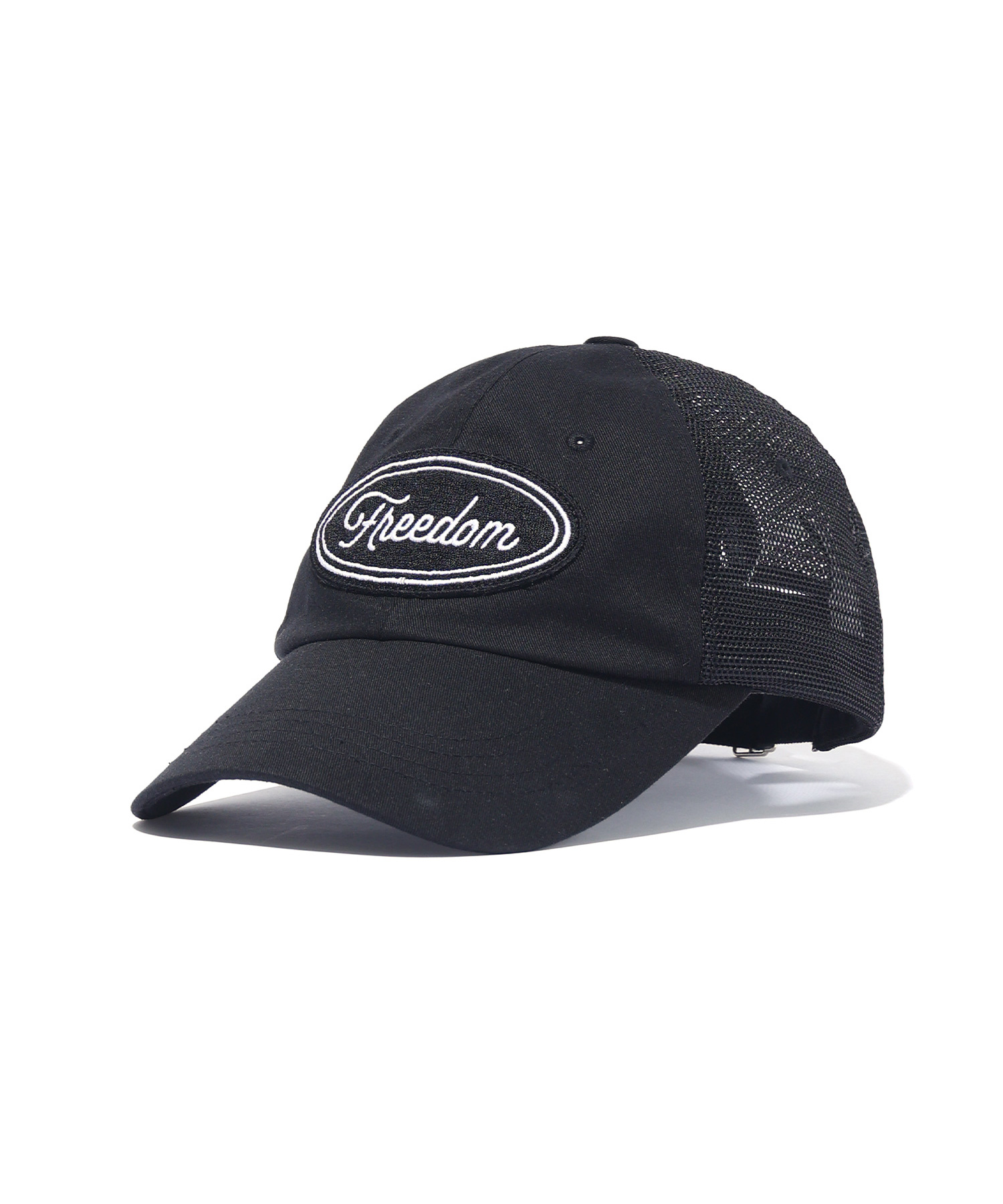 Oval Wappen Mesh Ball Cap (Black)