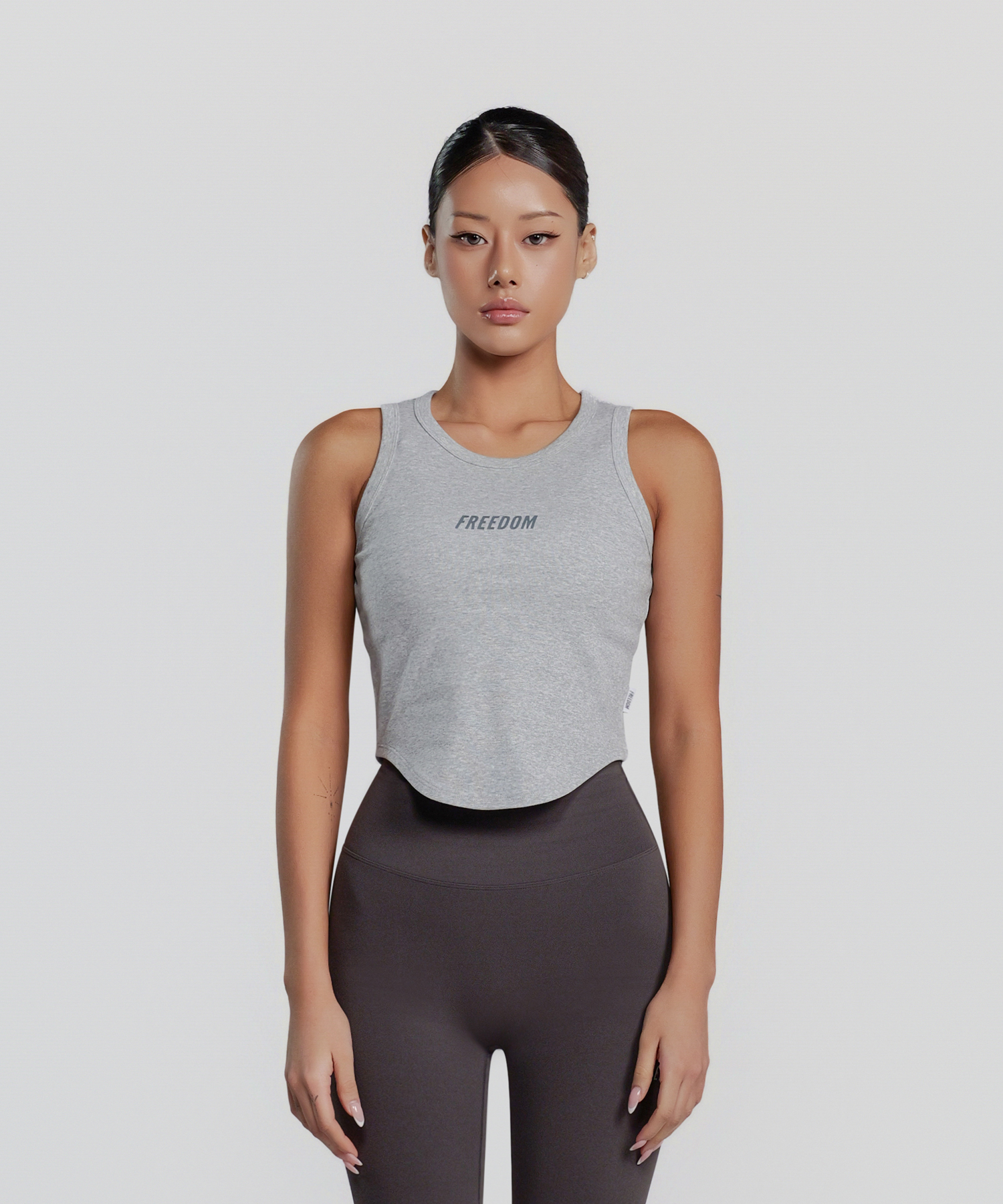 Womens Small Logo Sleeveless (Melange)
