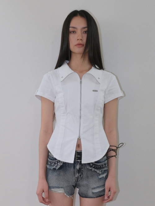 ZIP-UP SHIRTS [белый]