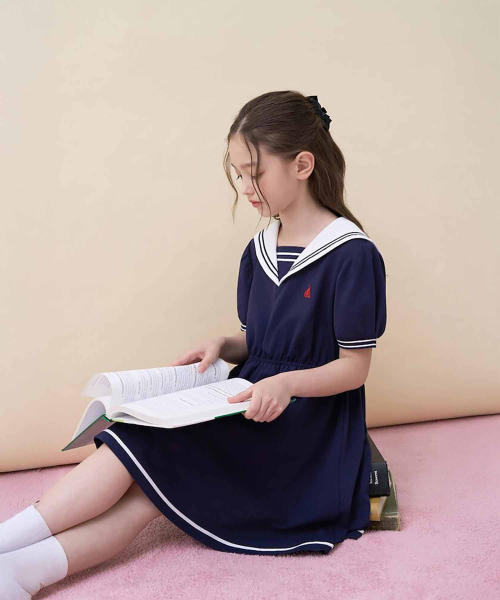 로맨틱 마린 저지 원피스 네이비 (BI6471G07R)