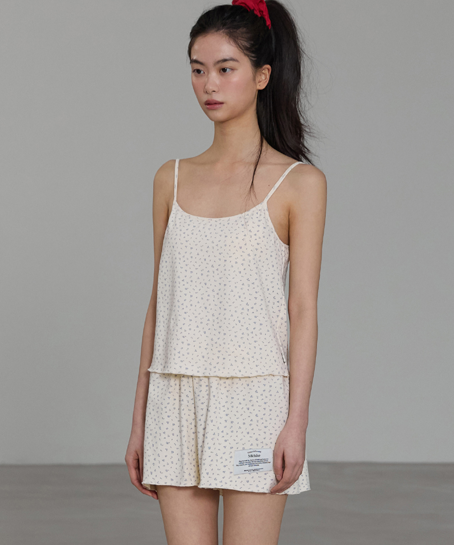 ( ) Chou Sleeveless Pajama Set Butter cream