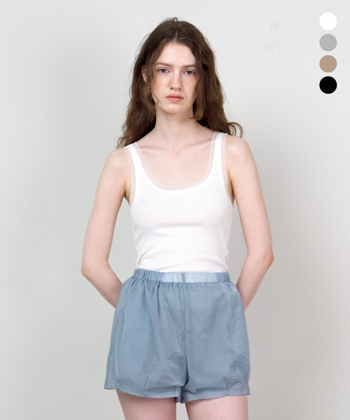 Sien Rib многослойный Cami Top_4 Color