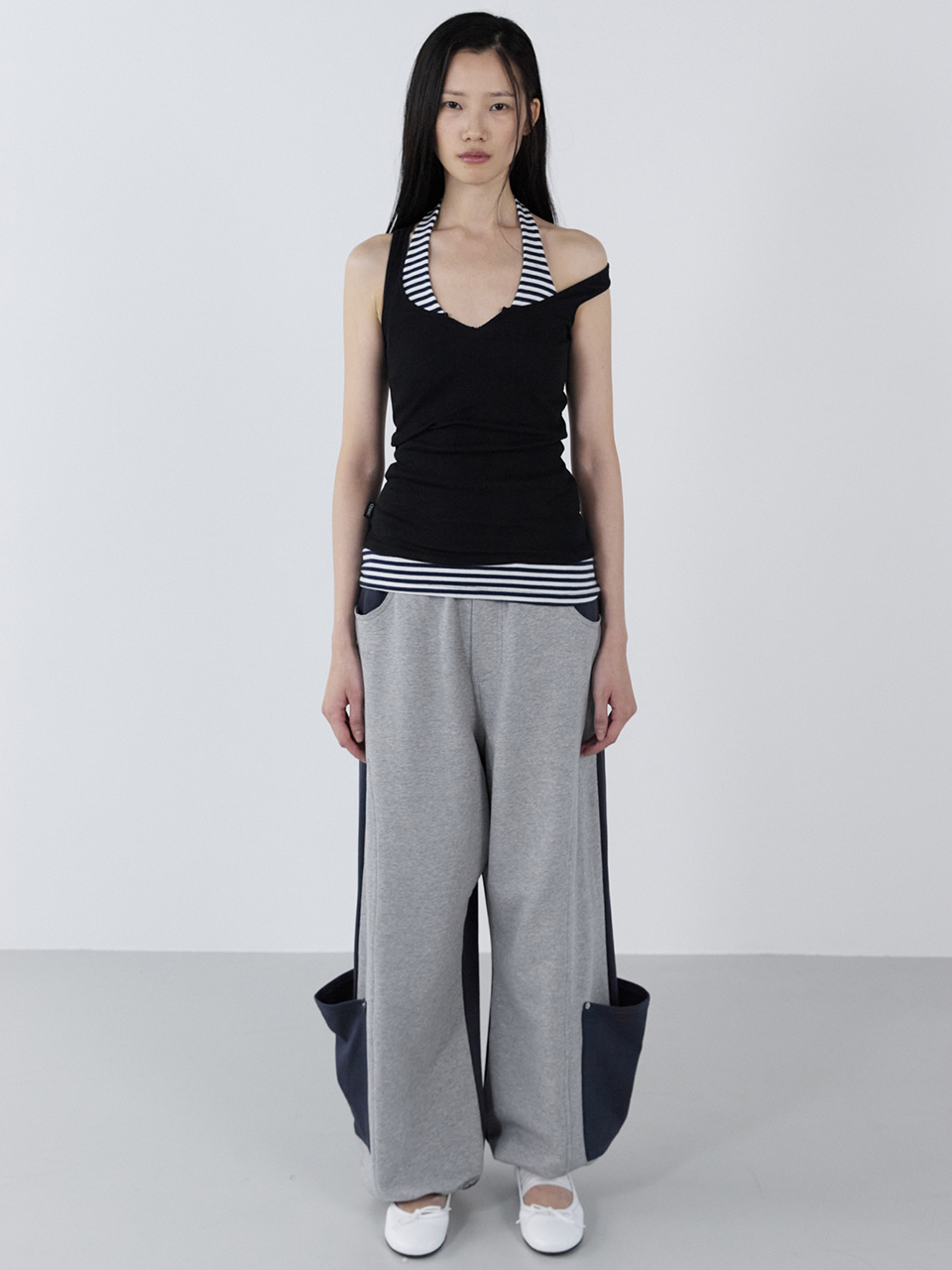 Reverse Pocket Pants _ Gray