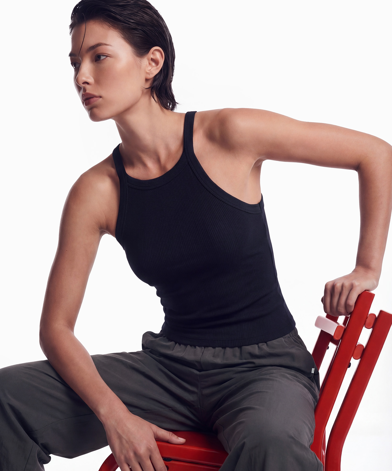 Soft Skin Halterneck Bra Top Black