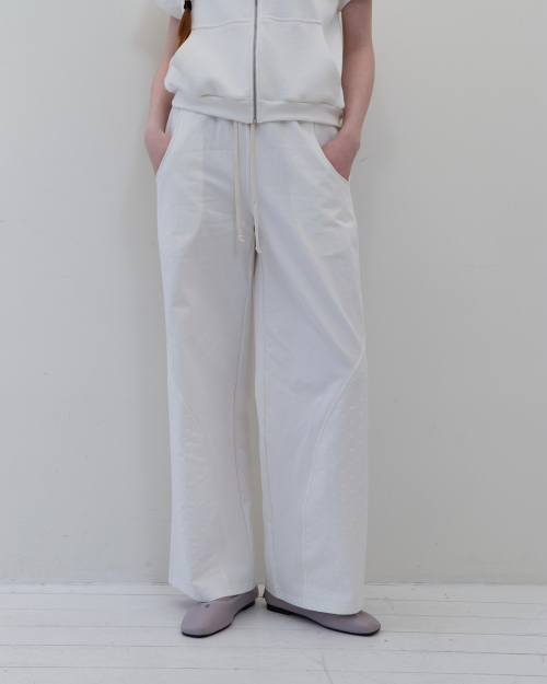 DOT LACE COTTON PANTS