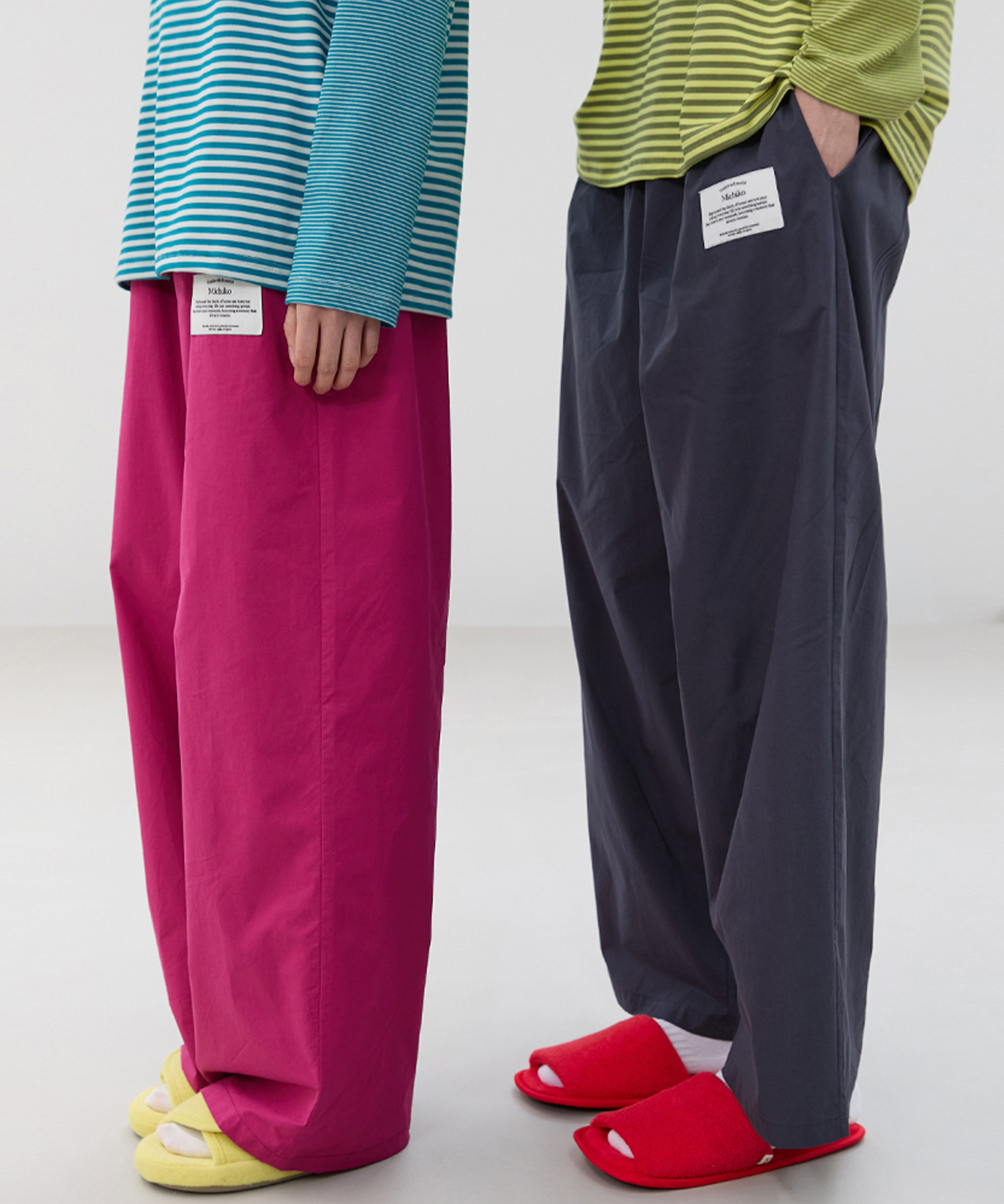 (Uni) Vivid One-mile Pants Dark navy