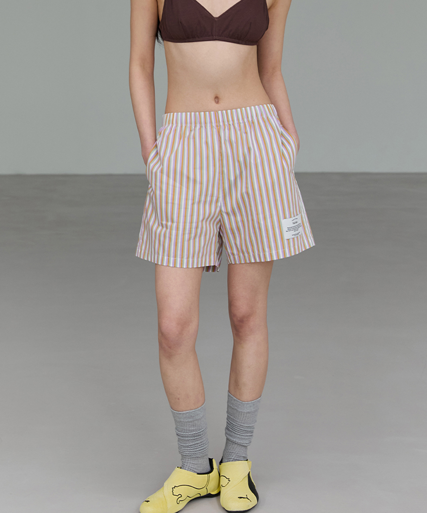 Lazy One-mile Shorts Purple orange ST