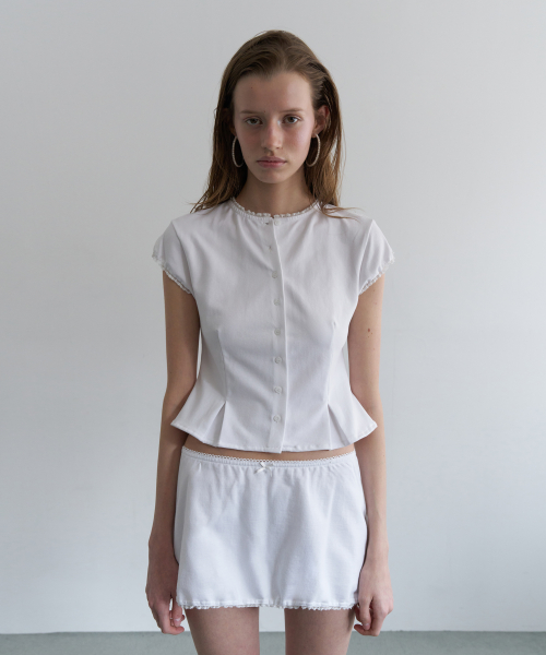 LACE PEPLUM COTTON BLOUSE_WHITE