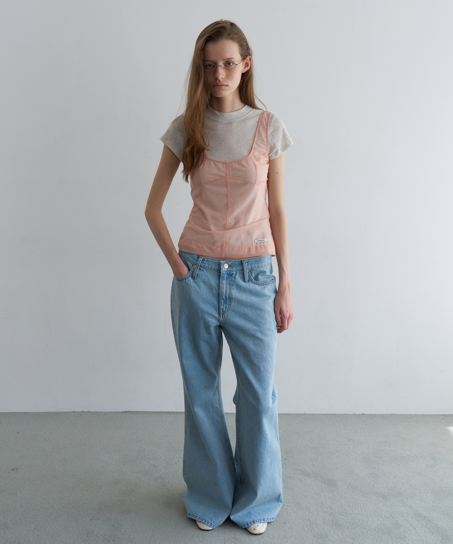 BOOTCUT DENIM PANTS_LIGHT BLUE
