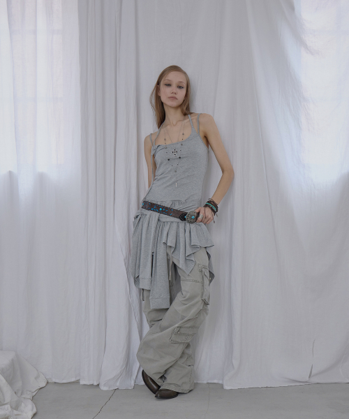 DOUBLE LAYER TIE OPS / GRAY
