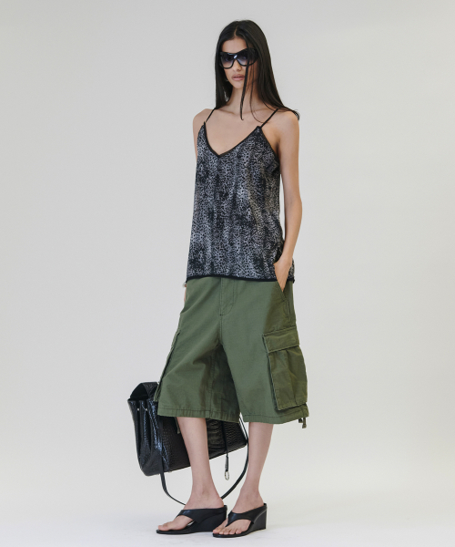 Vintage Cargo Half-pants [KHAKI]