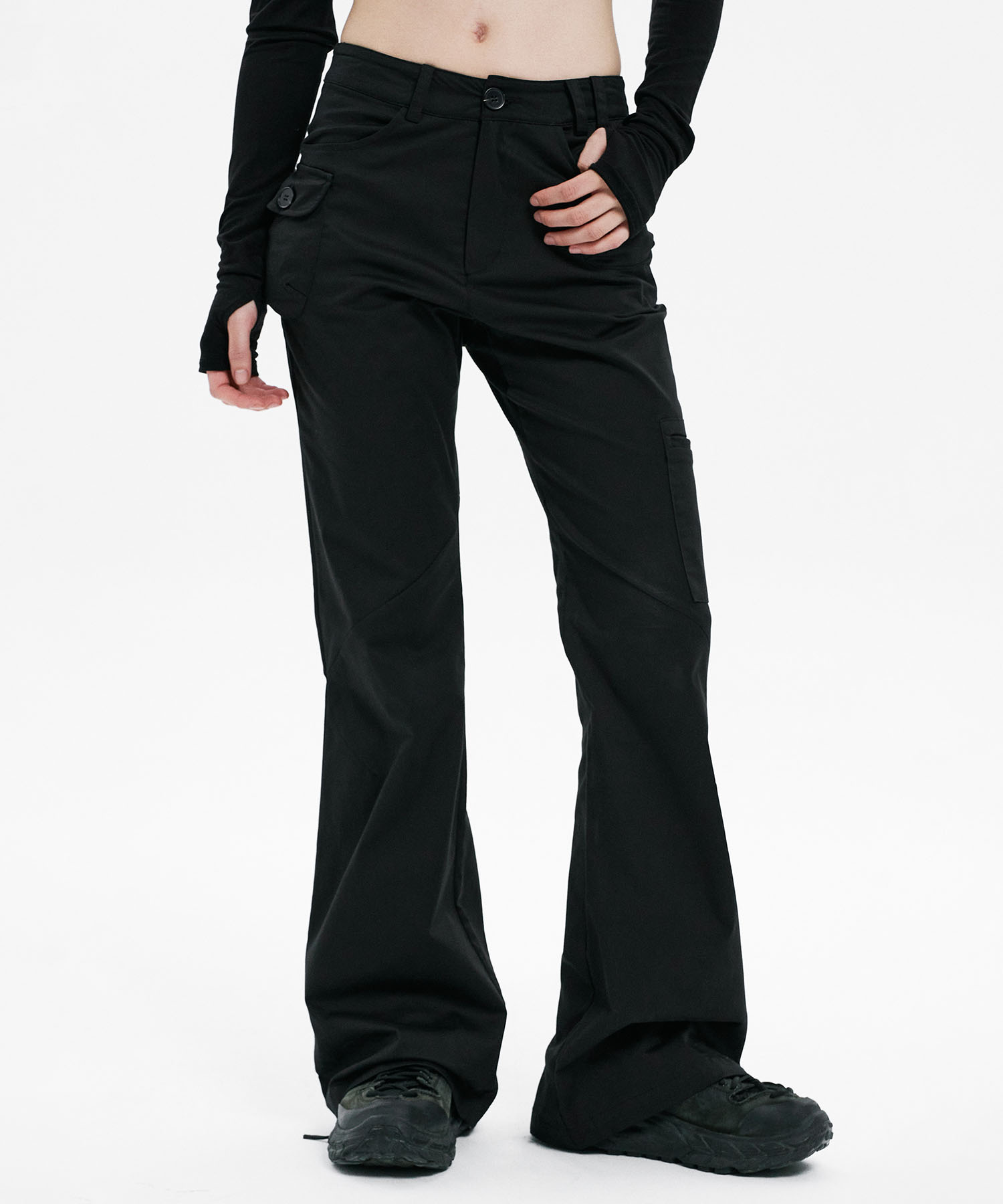 Passport pot pocket pants BLACK