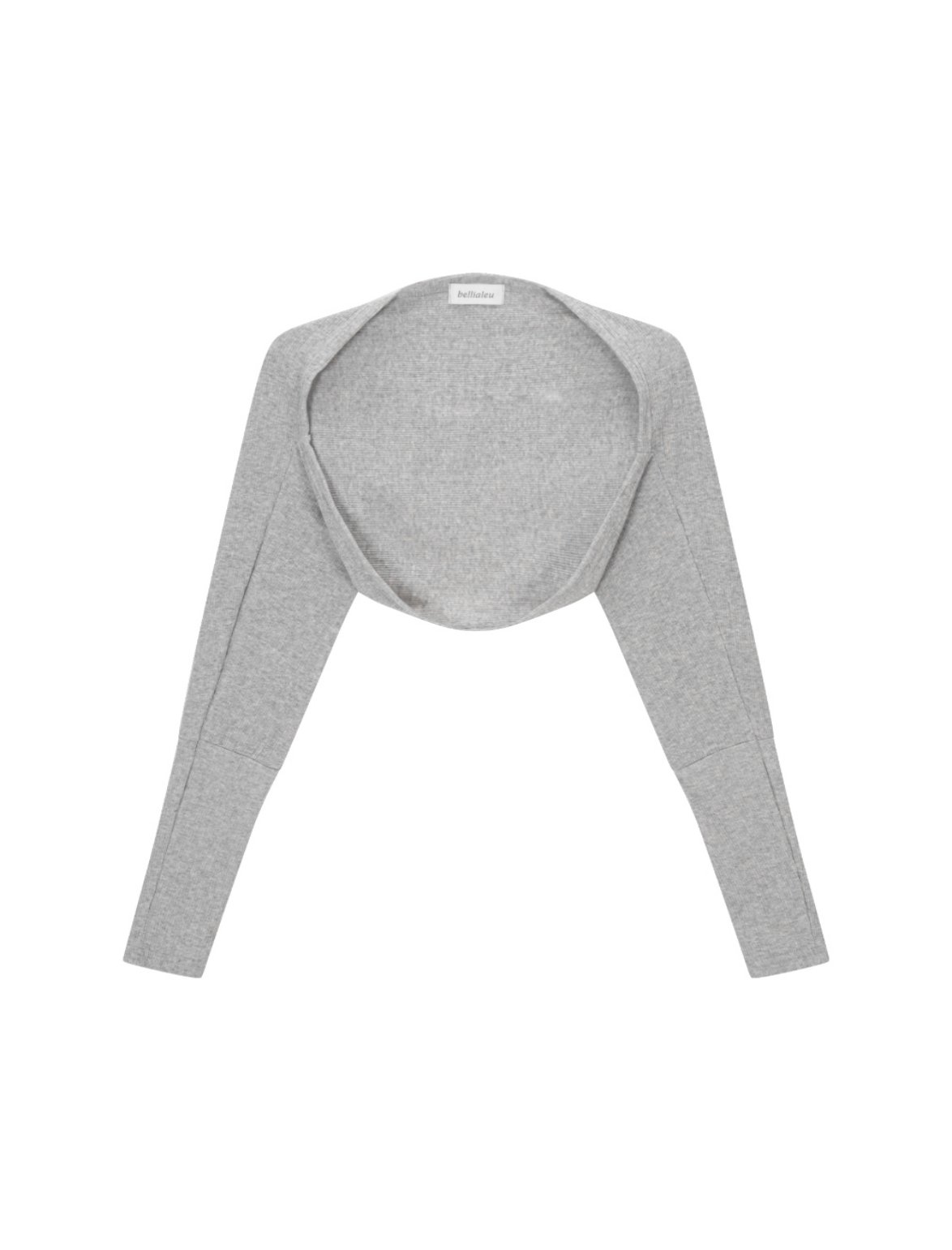 COTTON BASIC BOLERO-GRAY