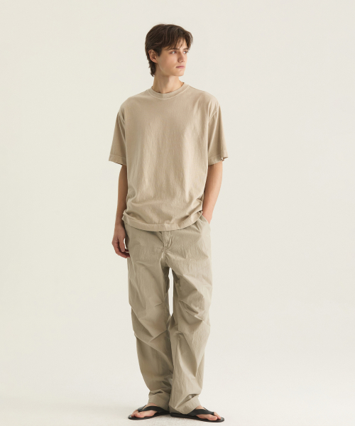 Брюки-парашюты CN с эффектом стирки - Khaki Beige
