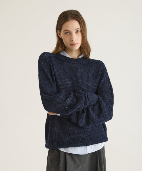 Пуловер Paper Knit унисекс — Navy