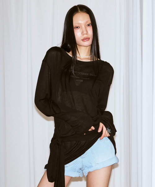 TMH SHEER WRAP OPS [BLACK]