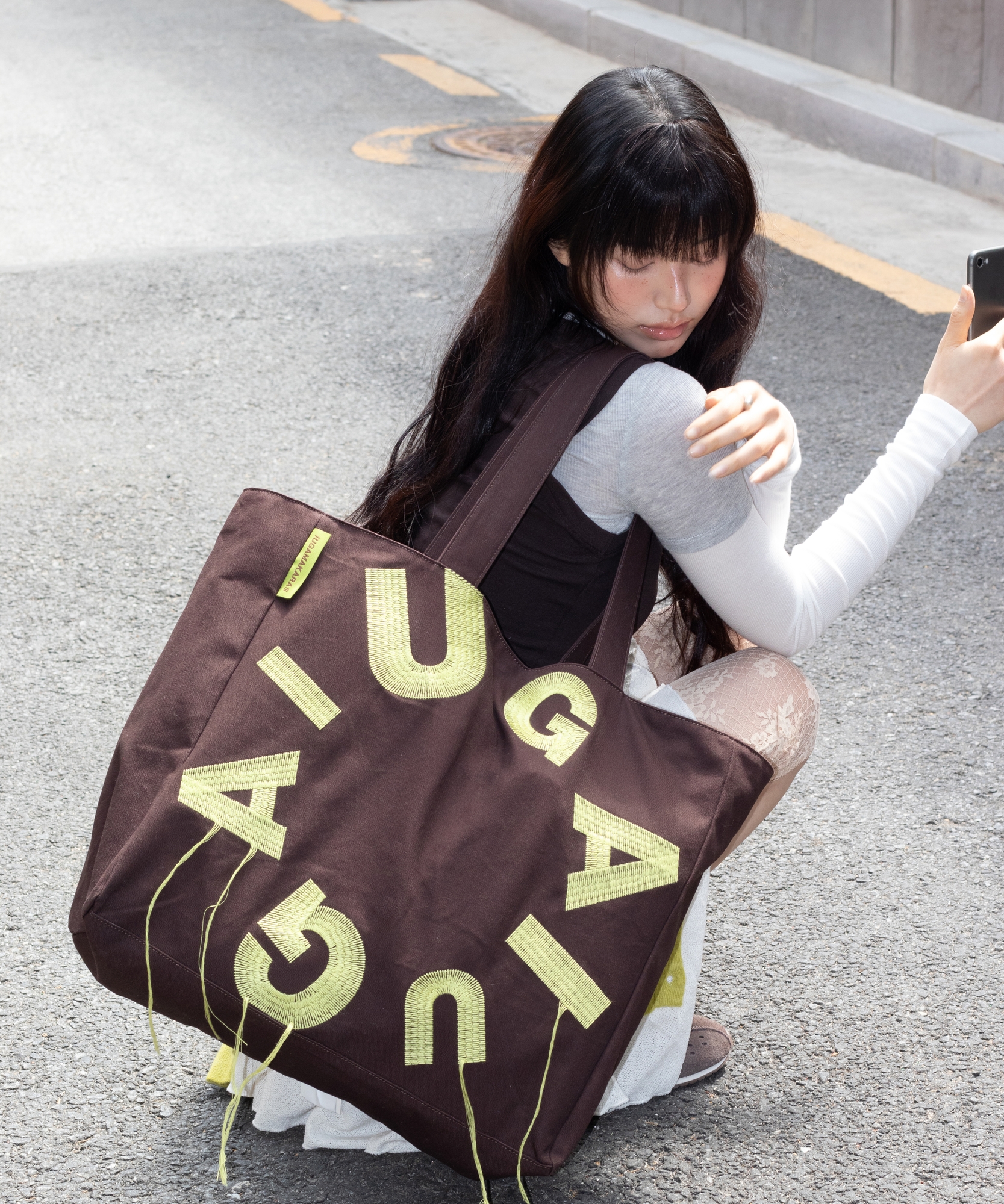 IUGA Big Shopper Bag (Brown)