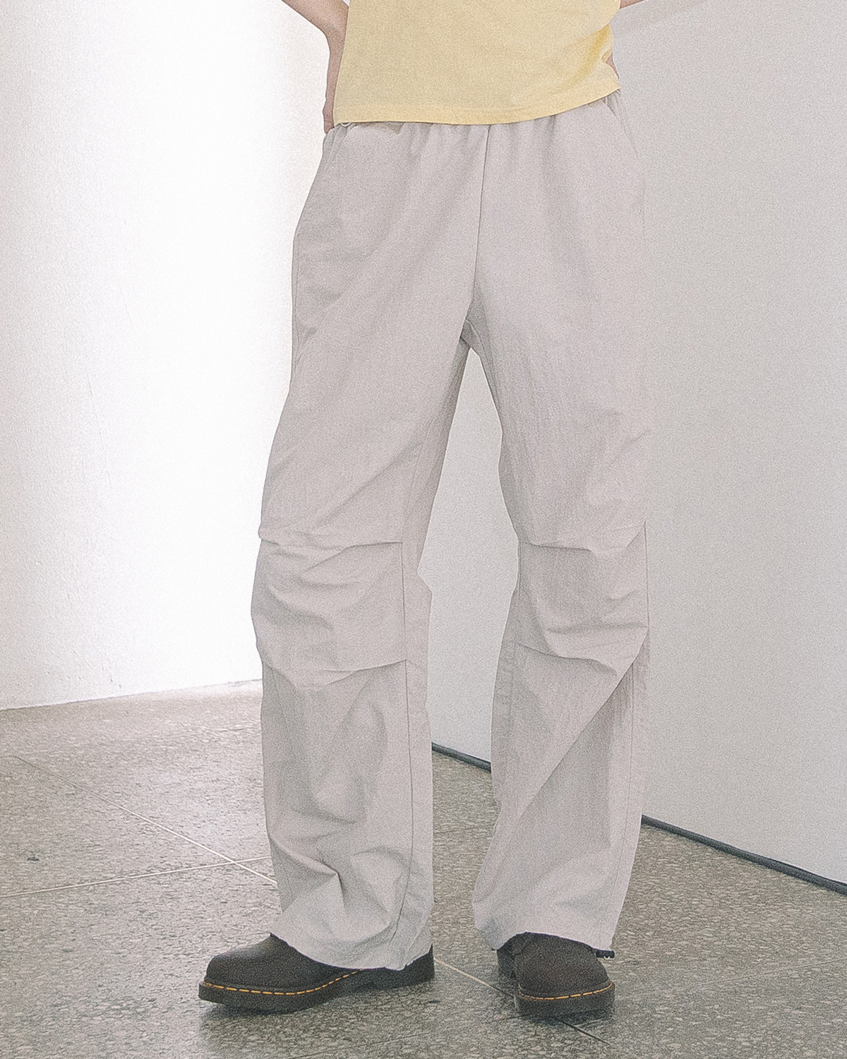 NYLON PARACHUTE PANTS(GREY)