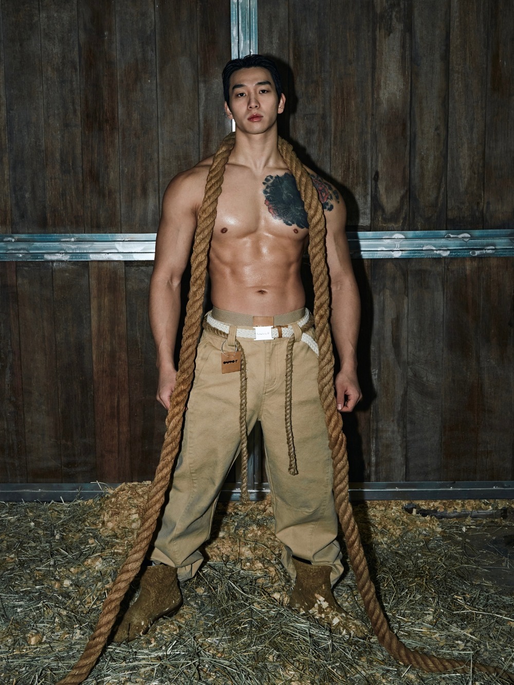 Dirty Khaki Denim Pant