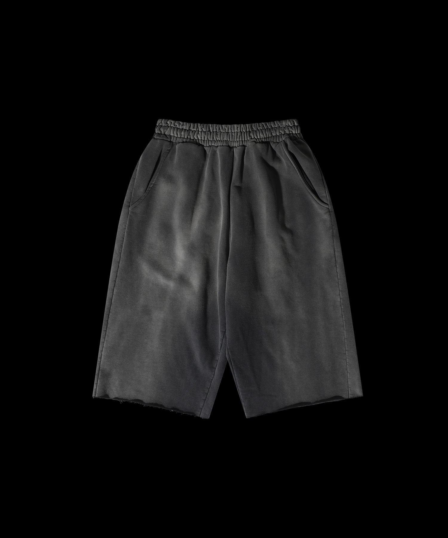 RAR VINTAGE EFFECT HALF SWEAT PANTS_VINTAGE BLACK